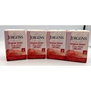 Jergens Original Scent Cherry Almond Soap Bars  lot of 8  Bars 3 oz each